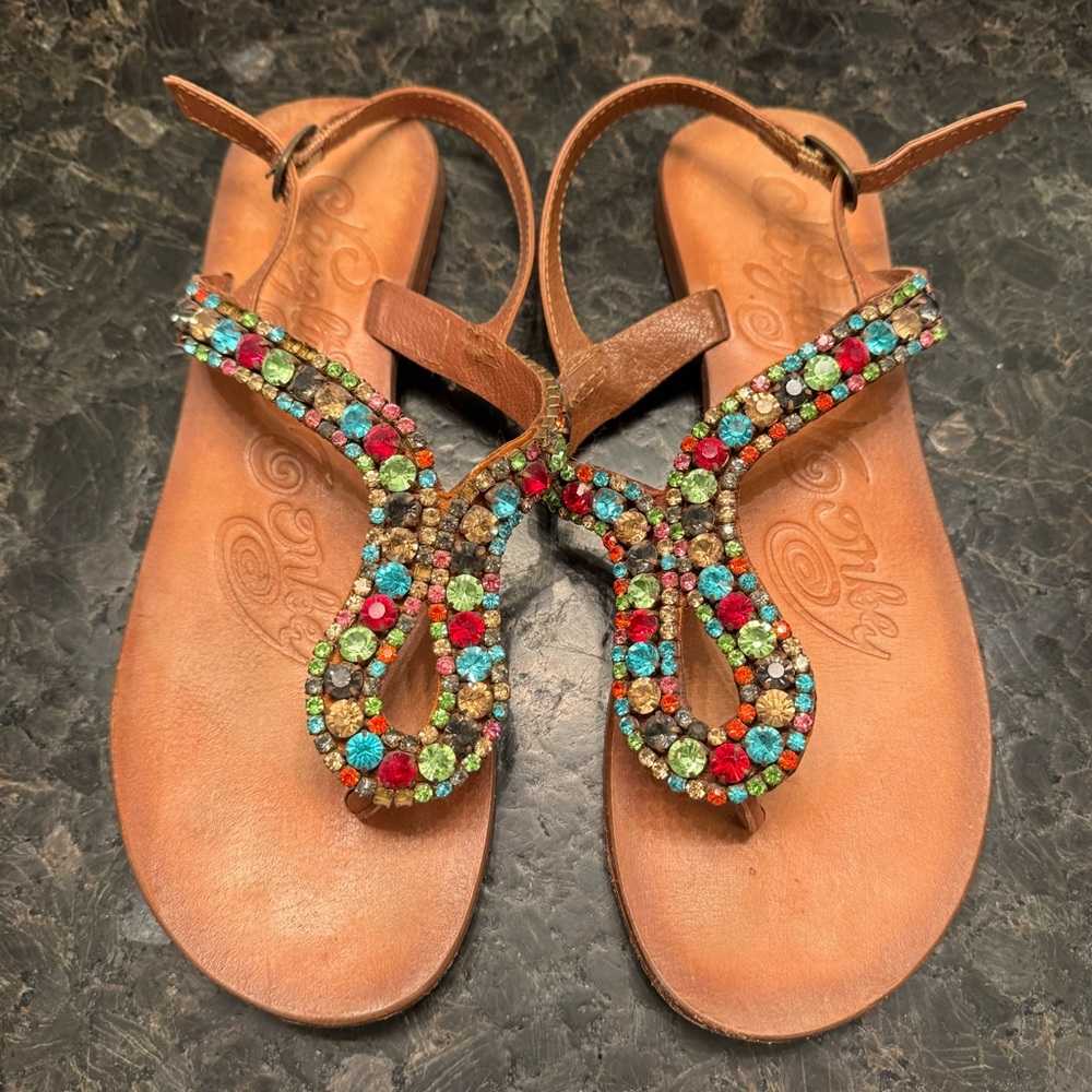 Naughty Monkey Thong Sandals Size 8